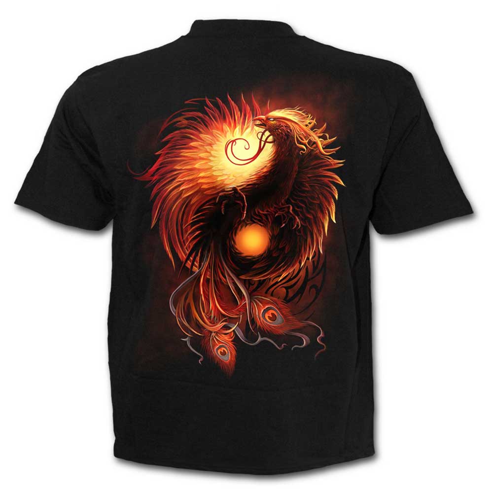 Spiral - PHOENIX ARISEN Mens Tshirt - Black